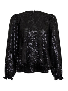 Rizzo Sequins Blouse - Black