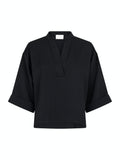 Luma Crepe Blouse - Black