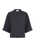 Luma Crepe Blouse - Steel Grey