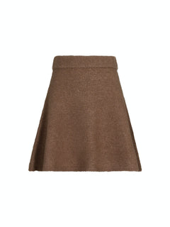 Gisa Knit Skirt - Dusty Brown