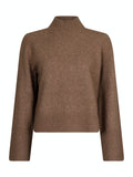 Kiara Knit Blouse - Dusty Brown