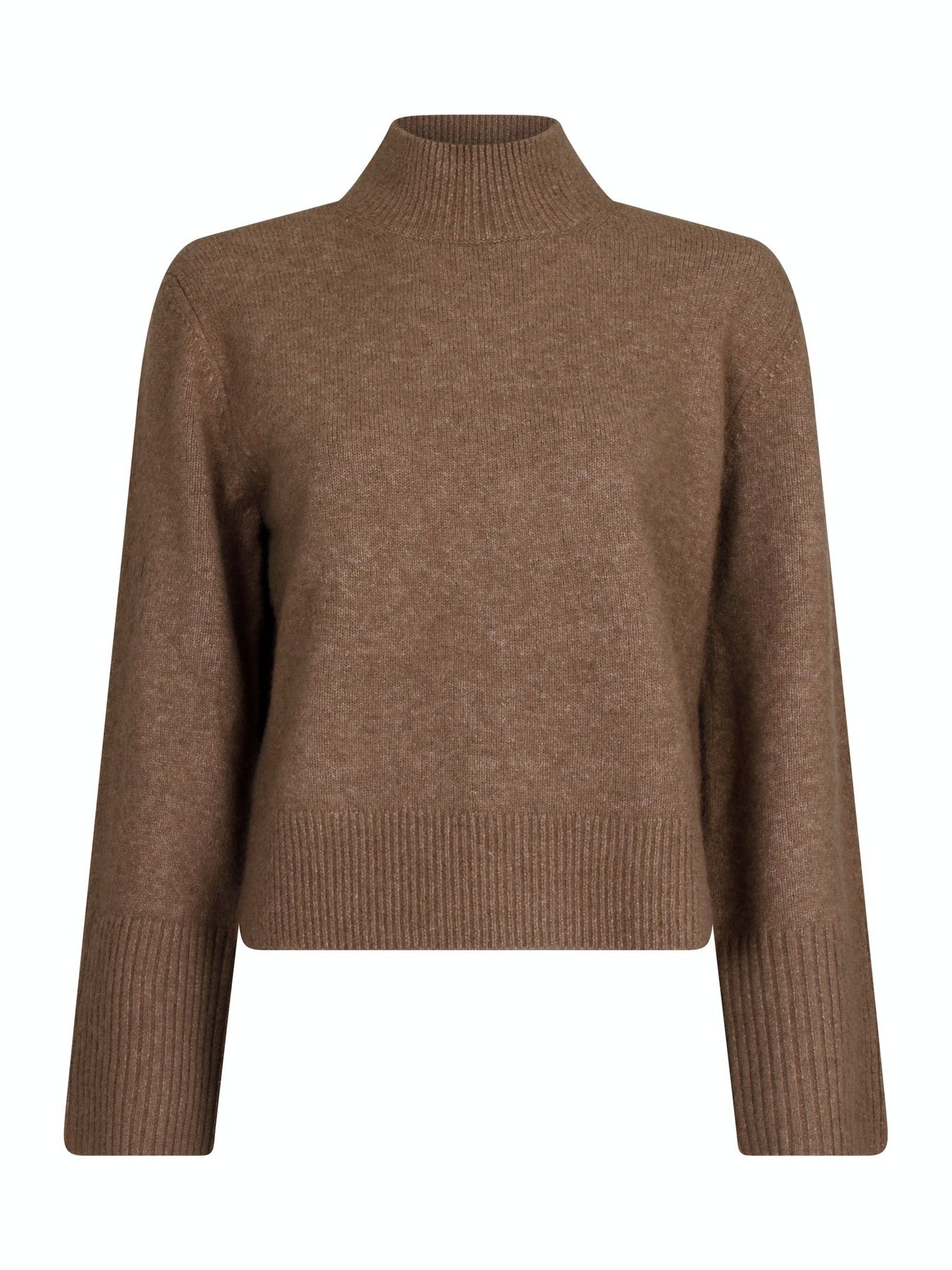 Kiara Knit Blouse - Dusty Brown