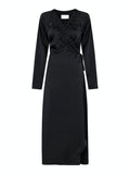 Nakisa Heavy Sateen Dress - Black
