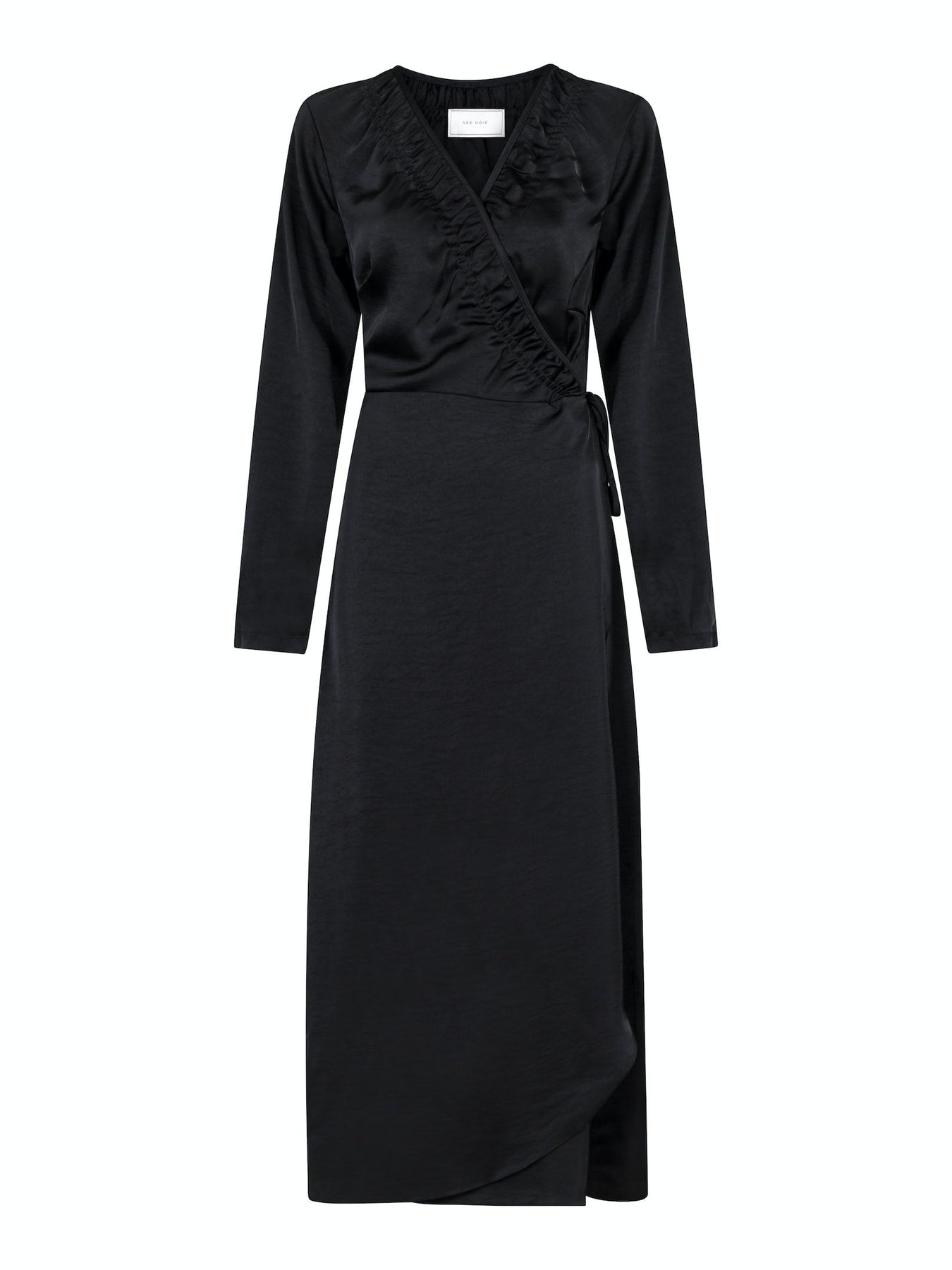 Nakisa Heavy Sateen Dress - Black