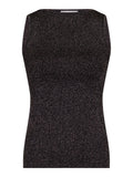 Talia Glitter Knit Top - Black