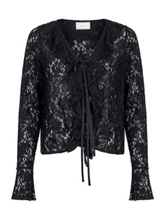 Anika Lace Blouse - Black