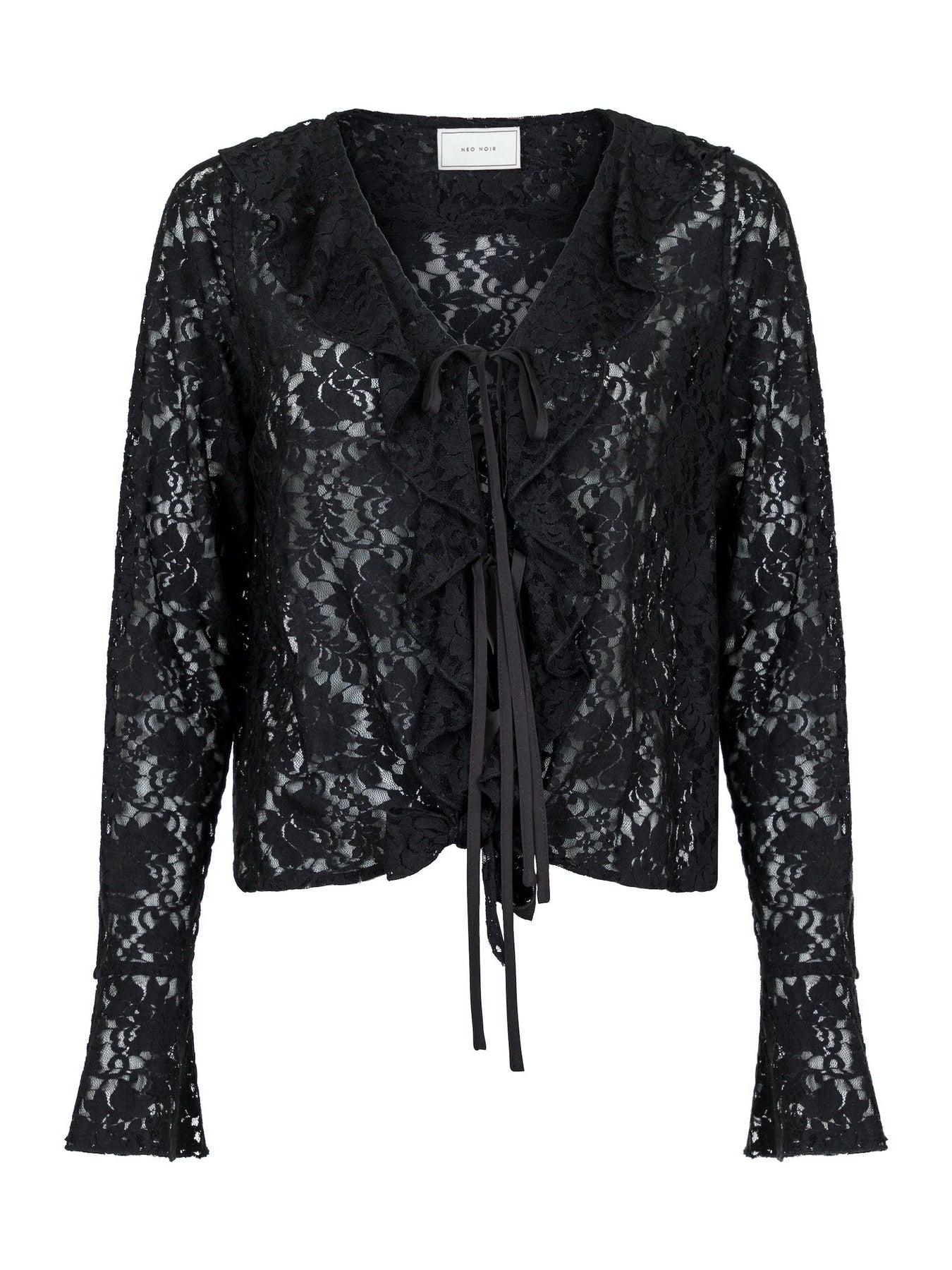 Anika Lace Blouse - Black