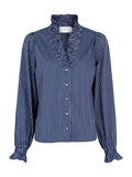 Brielle Multi Stripe Shirt - Dark Navy