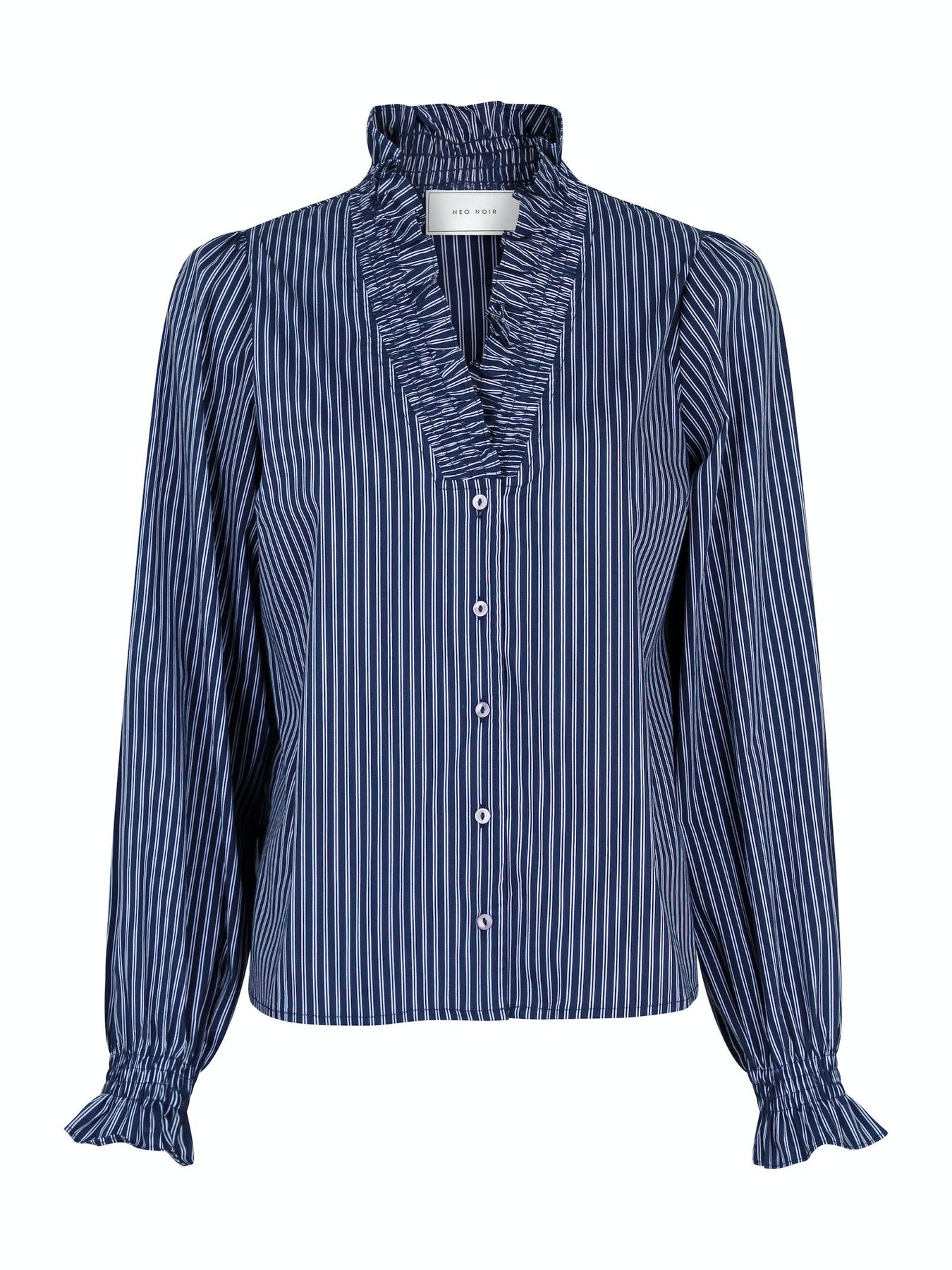 Brielle Multi Stripe Shirt - Dark Navy