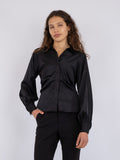 Susannah Sateen Shirt - Black