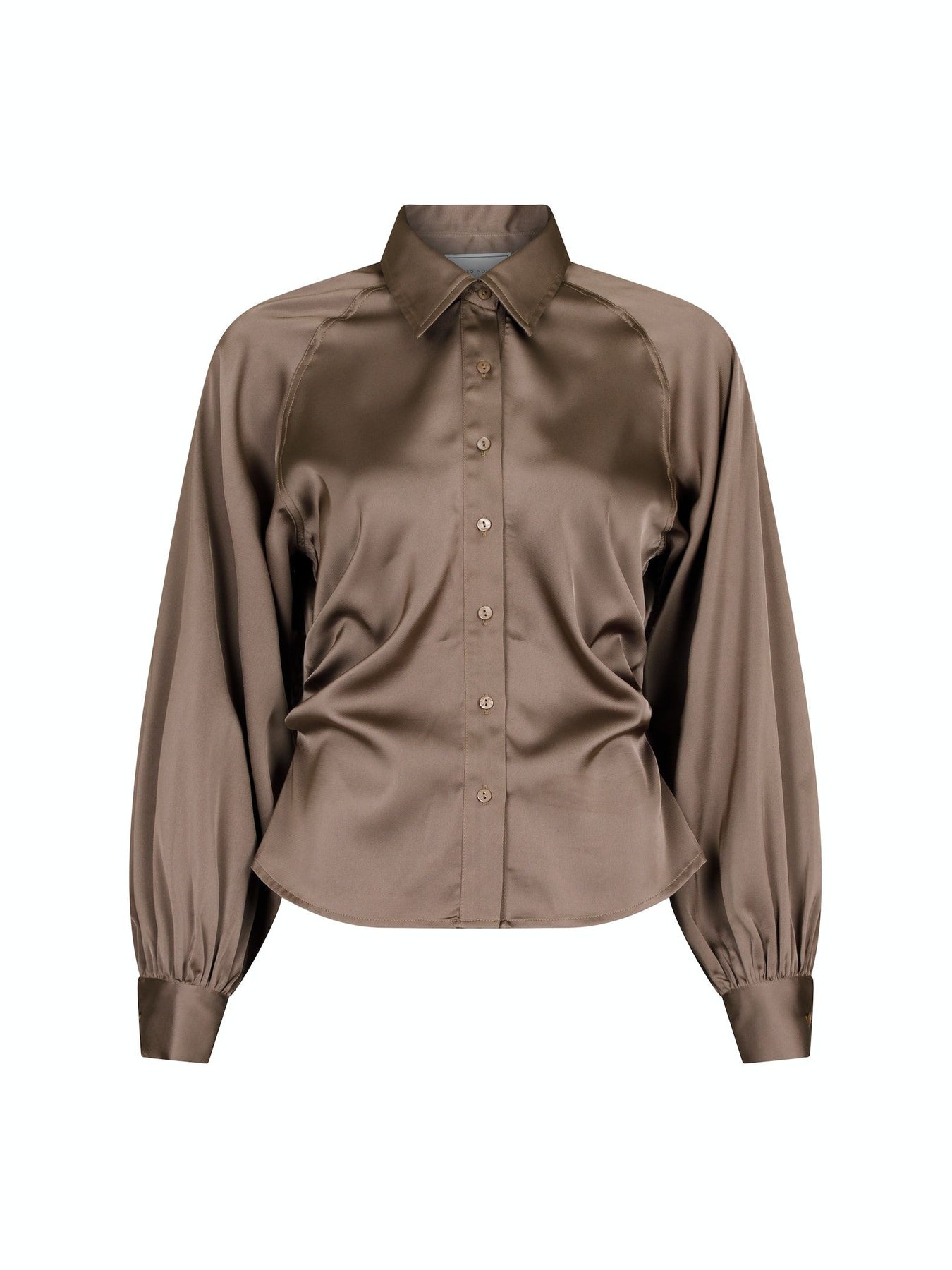 Susannah Sateen Shirt - Khaki