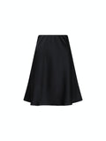 Fiya Heavy Sateen Skirt - Black