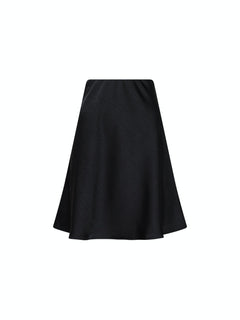 Fiya Heavy Sateen Skirt - Black