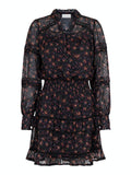 Milan Flower Bunch Dress - Black