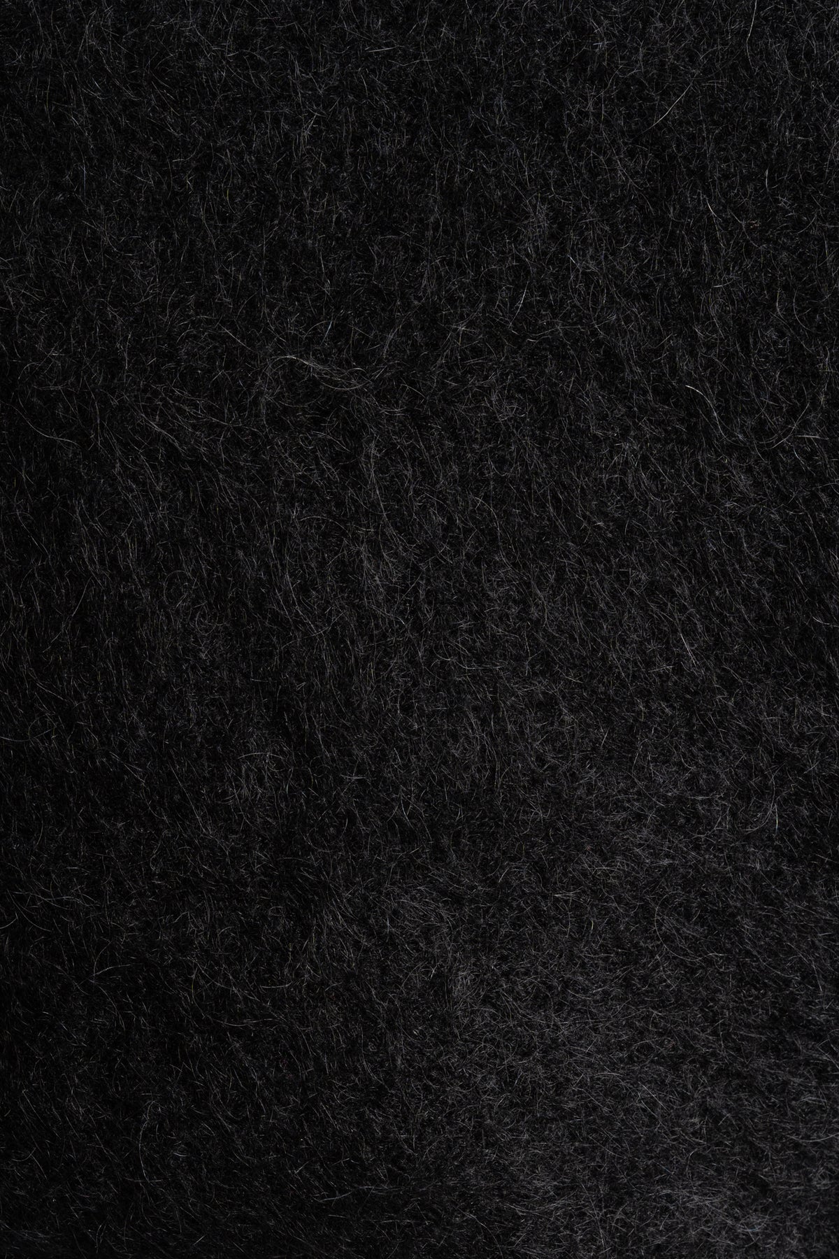 Mohair Cross-Over Sweater - Black