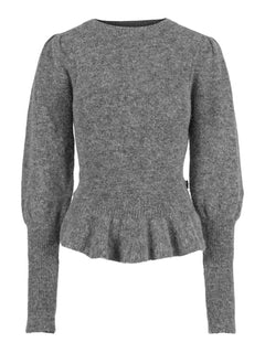 Nala Alpaca Sweater - Grey Melange