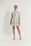 Iro Mini Lace Dress - Pistachio