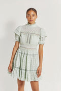 Iro Mini Lace Dress - Pistachio