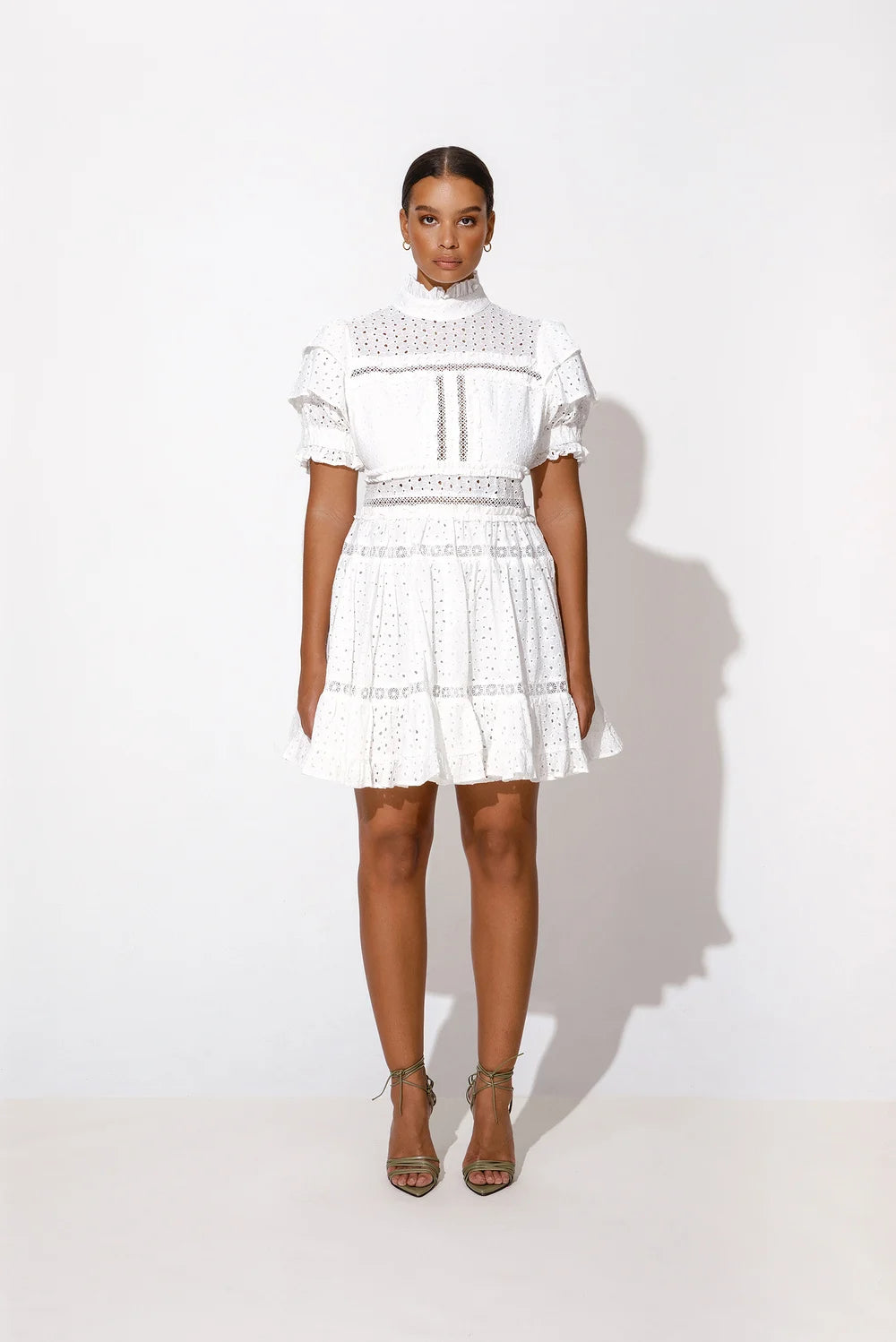 Iro Mini Lace Dress - White