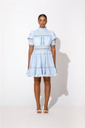 Iro Mini Lace Dress - Light Blue