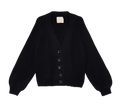 Hairy Knit Cardigan - Black - ByTimo - Gensere - VILLOID.no