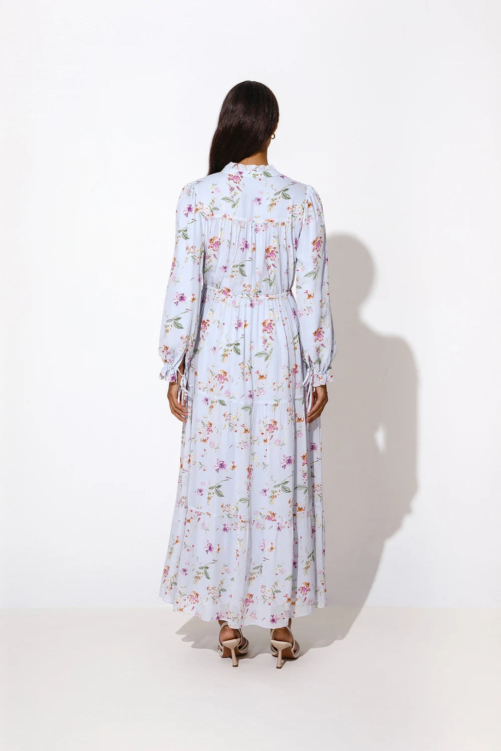 Florencia Dress - Soft Floral Sky Blue