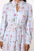 Florencia Dress - Soft Floral Sky Blue