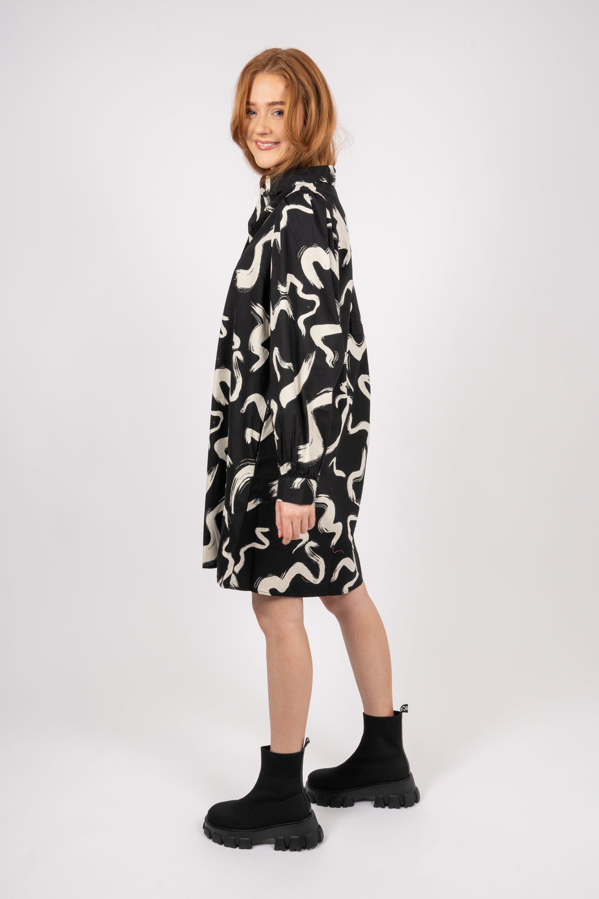 Petronia Shirt Dress - Birch Stroke