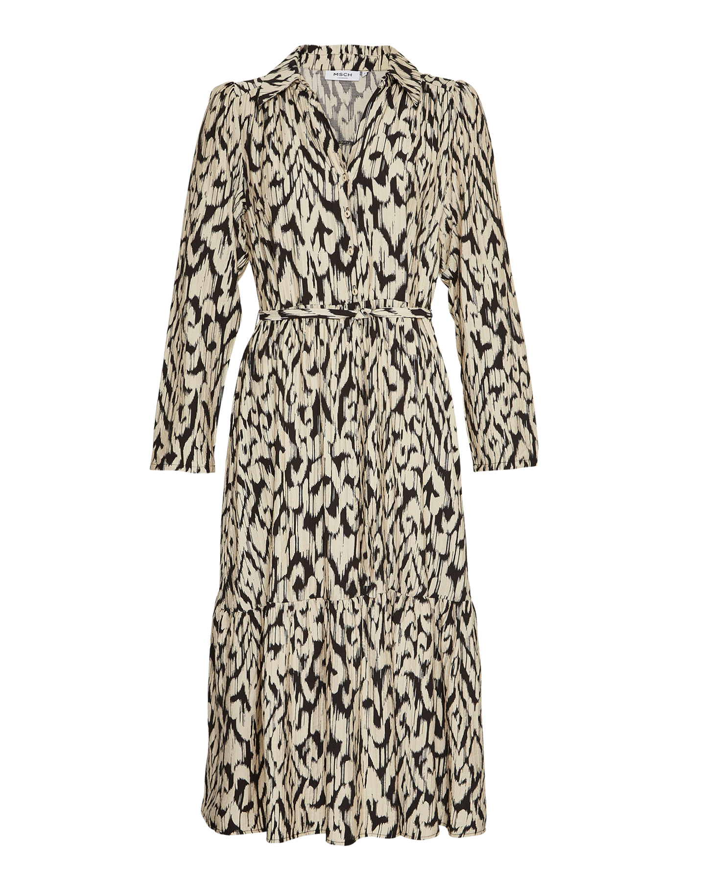 Vlora Dress Aop - Cement Stroke