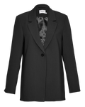 Barbine Slit Blazer - Black