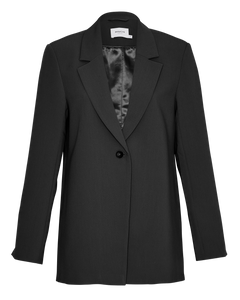 Barbine Slit Blazer - Black