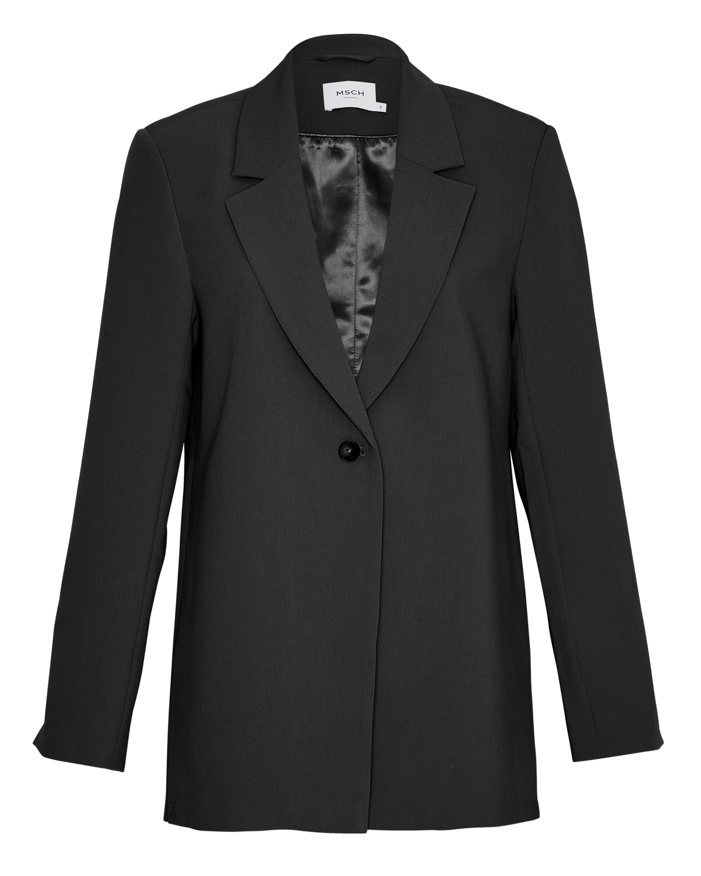 Barbine Slit Blazer - Black