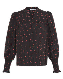 Vinaya Ladonna Shirt Aop - Black Flower