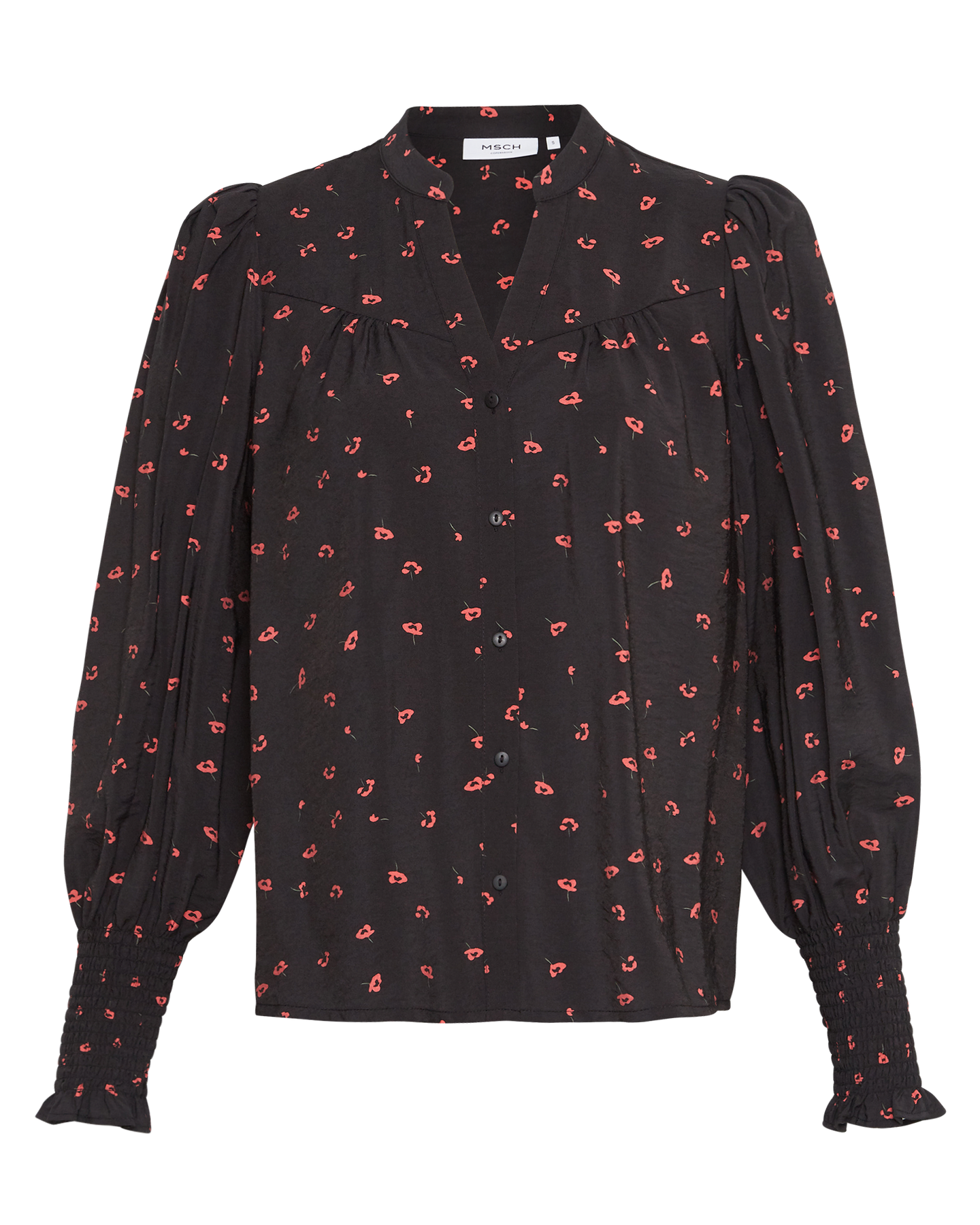 Vinaya Ladonna Shirt Aop - Black Flower
