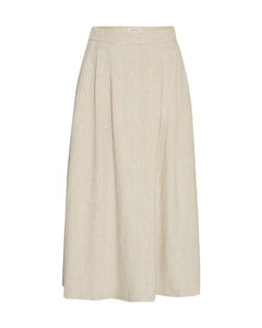 Jovene Ginia Hw Long Skirt - Sand