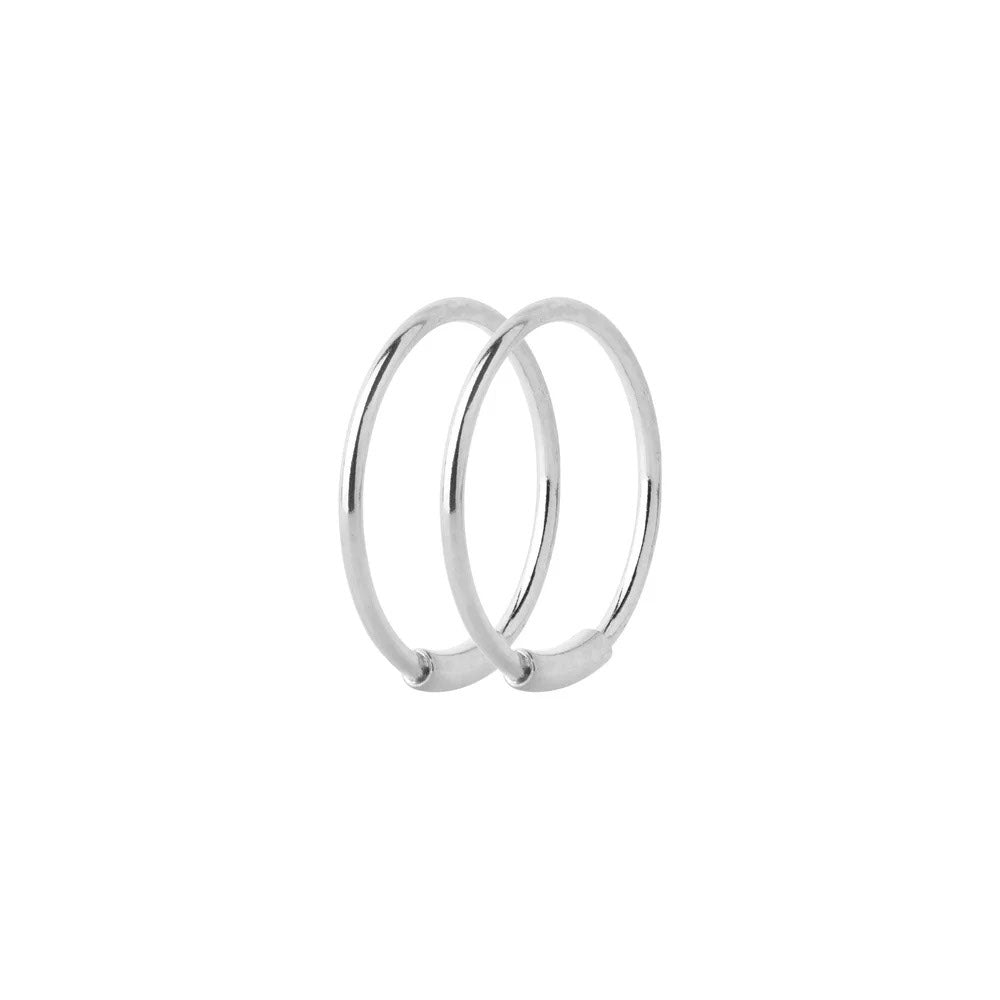 Basic 12 Hoop Silver