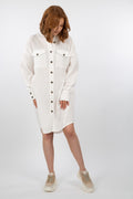 Jett Shirt Dress FRE - White