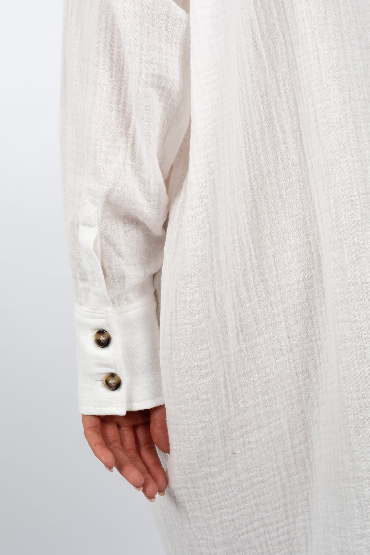 Jett Shirt Dress FRE - White