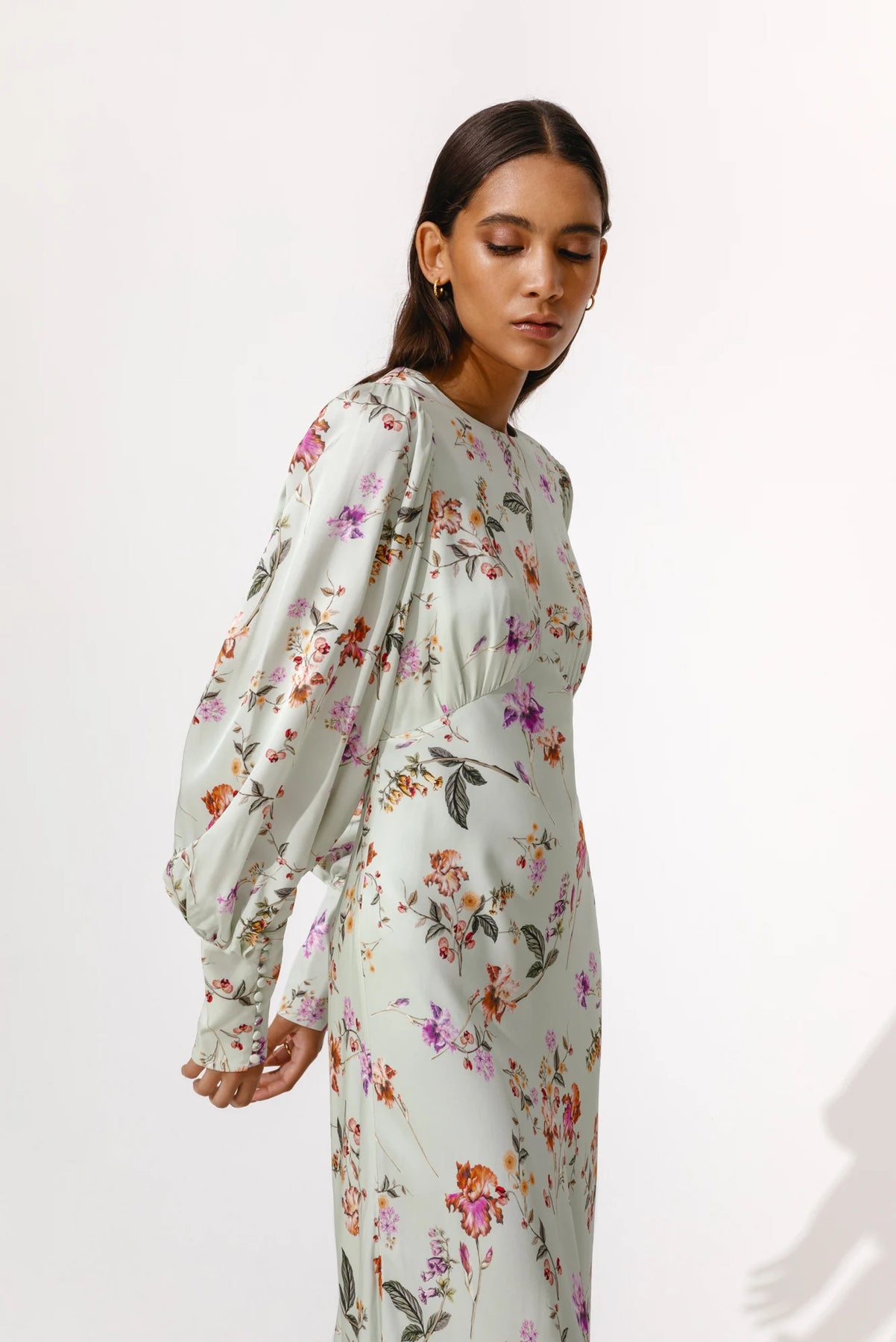 Alize Dress - Soft Floral Pistachio