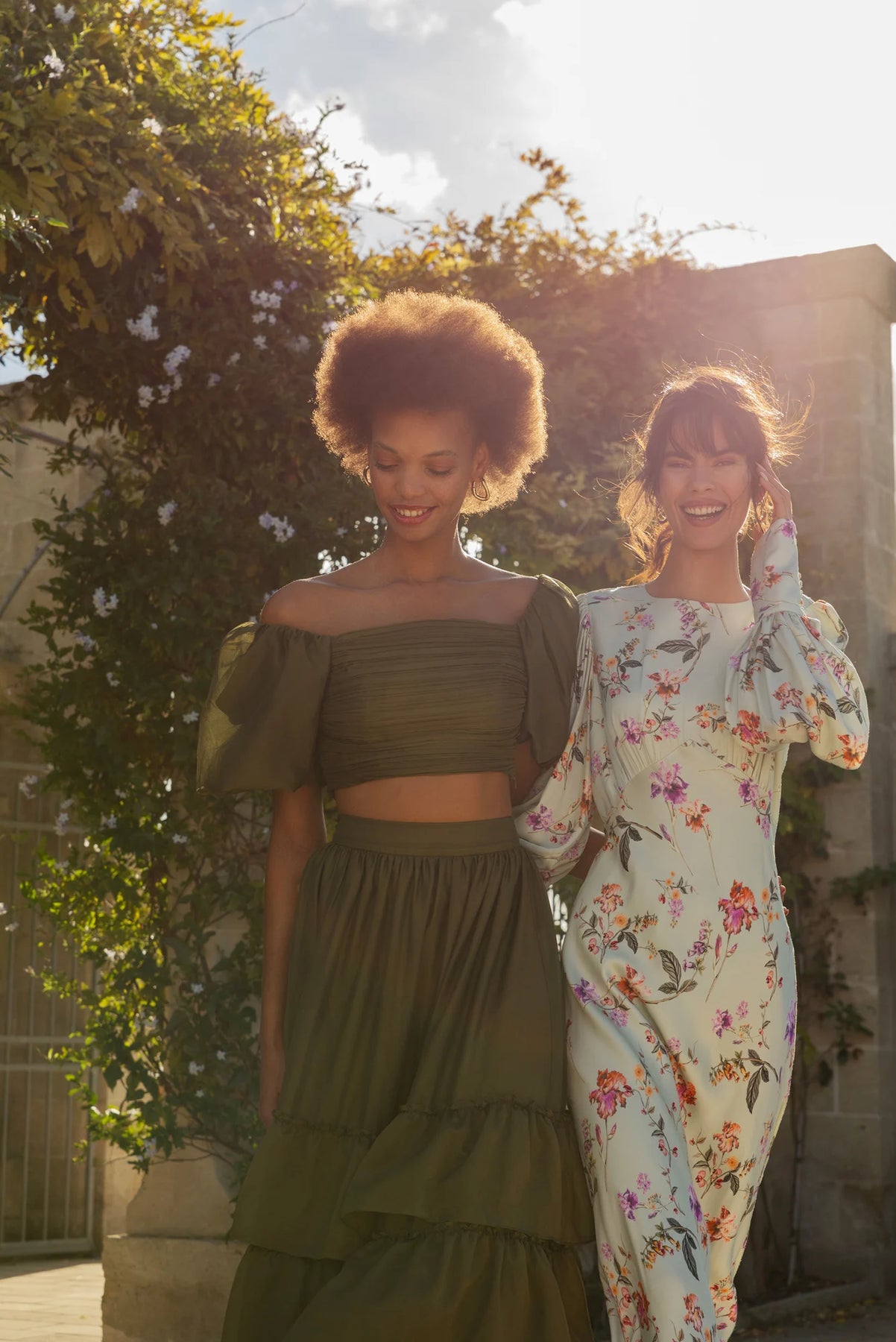 Alize Dress - Soft Floral Pistachio