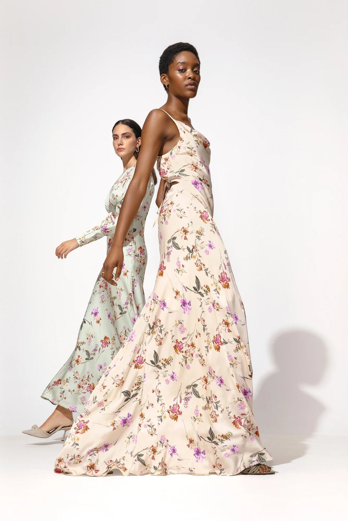 Alize Dress - Soft Floral Pistachio