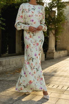 Alize Dress - Soft Floral Pistachio