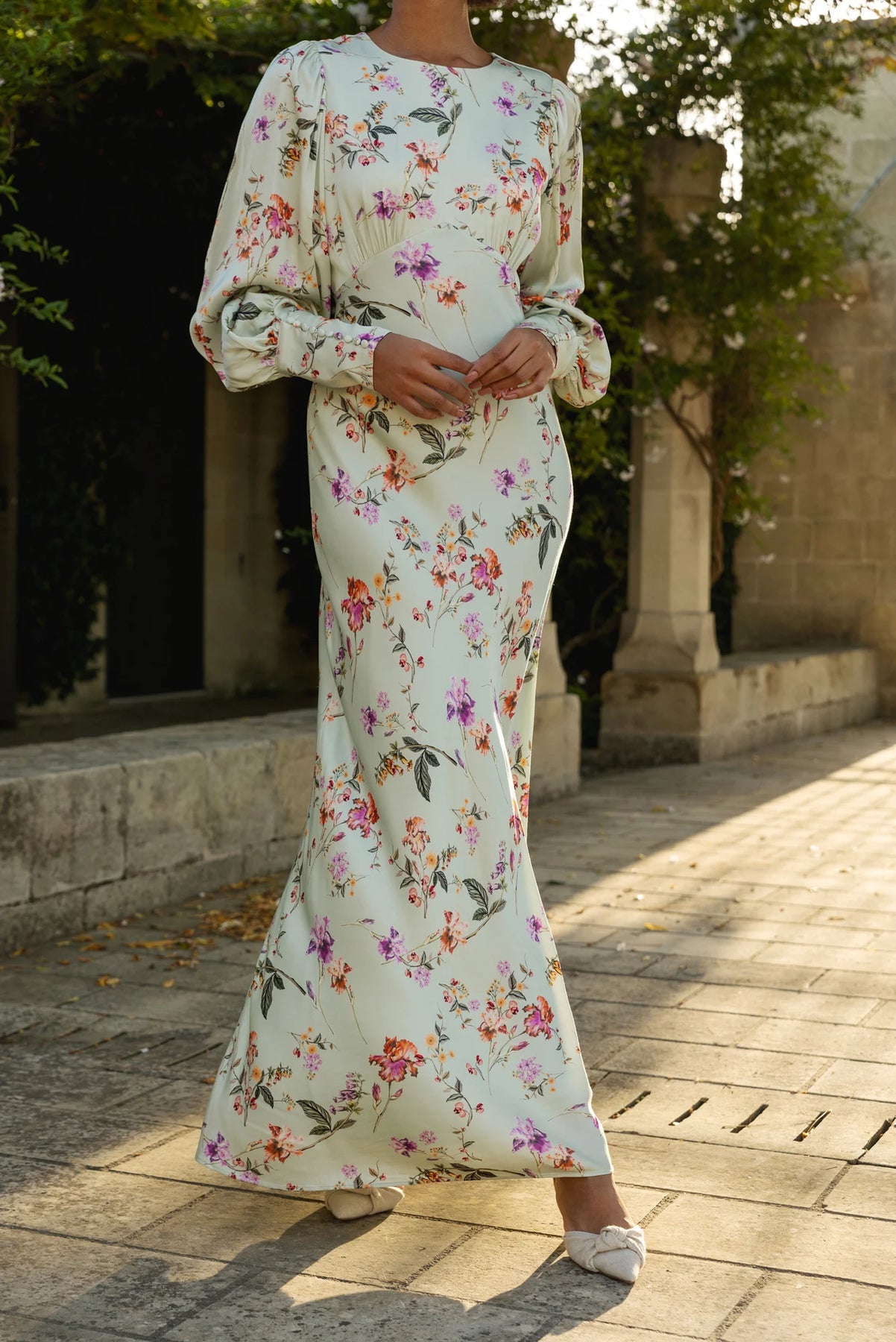 Alize Dress - Soft Floral Pistachio