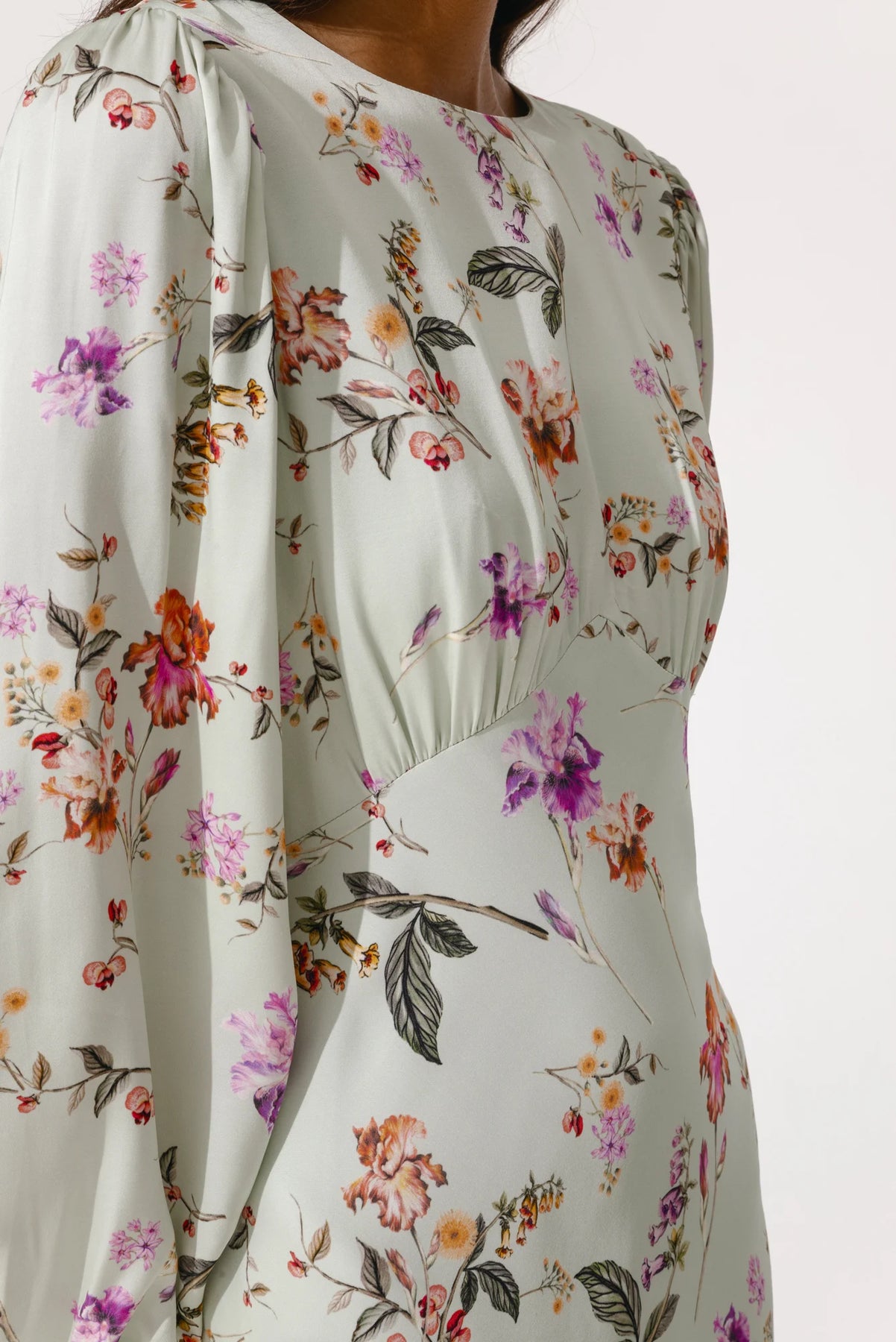 Alize Dress - Soft Floral Pistachio