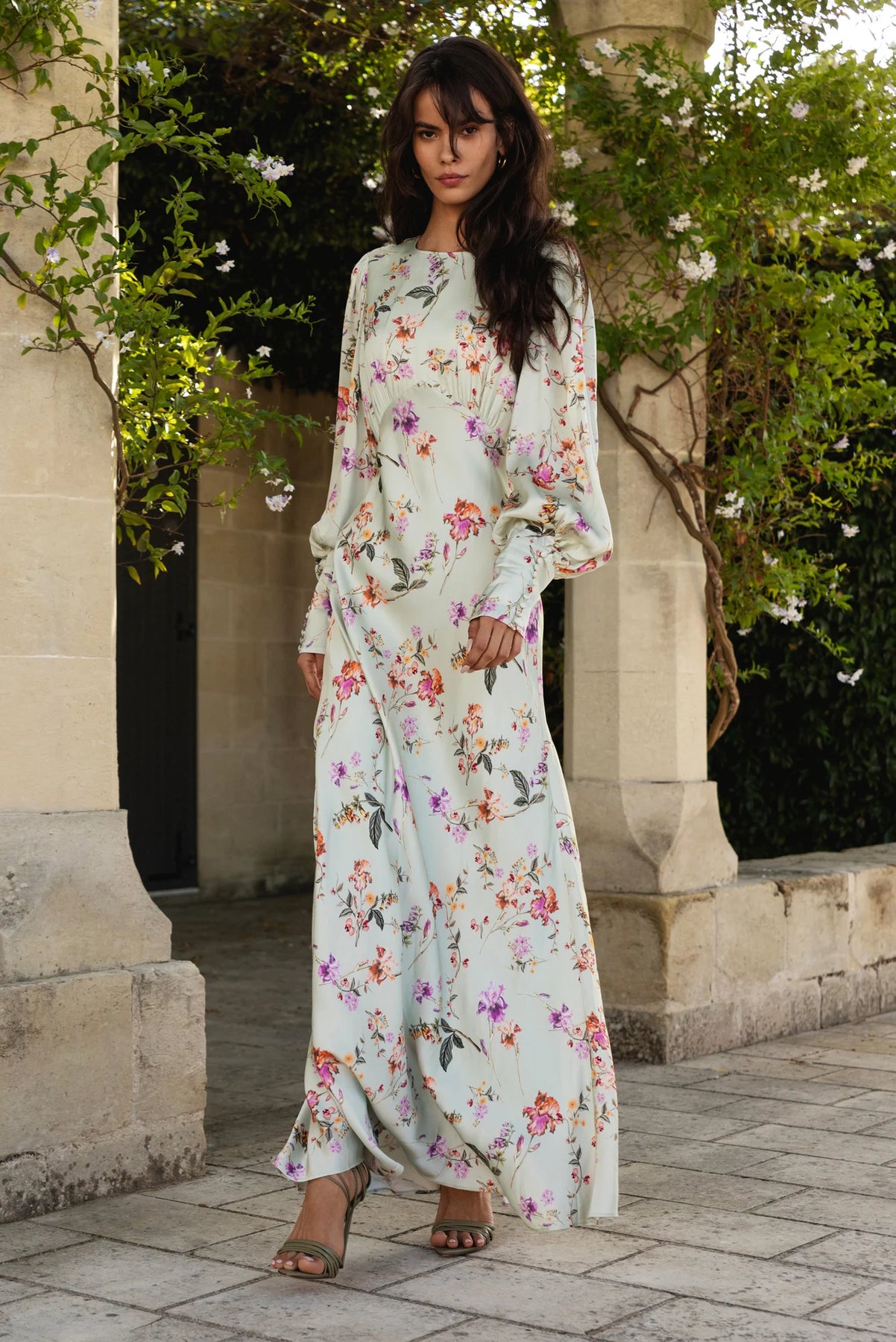 Alize Dress - Soft Floral Pistachio