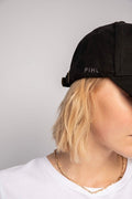 Lily Cap Suede - Black Vegan Suede
