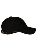 Lily Cap Suede - Black Vegan Suede