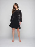 Hanami Velour Skirt - Black
