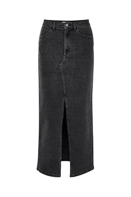SiwGZ HW Long Skirt - Washed Black