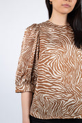 Celestina Blouse Aop - Mountain Zebra